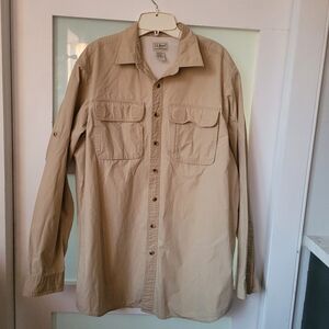 L.L.Bean Vintage Safari Shirt Mens Size L Tall